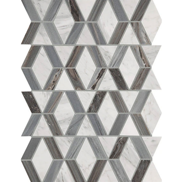 Picture of Daltile - Perfit Mosaix Ashen Palissandro Carrara White Hinge Polished