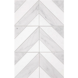 Picture of Daltile - Perfit Mosaix Saran White Thassos Dash Honed