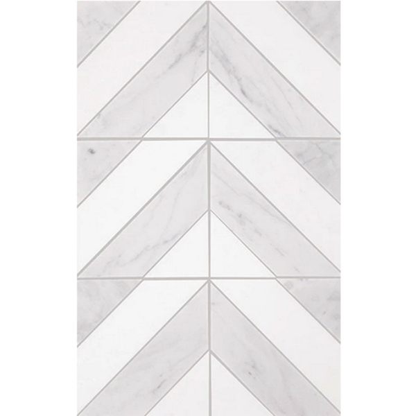 Picture of Daltile - Perfit Mosaix Saran White Thassos Dash Honed