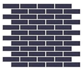 Picture of Emser Tile - Savvy Offset Mosaic Navy