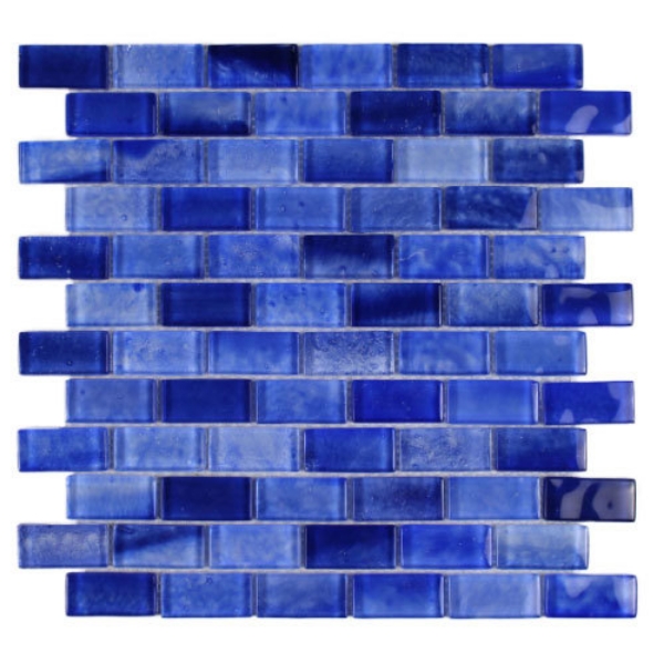 Picture of Tesoro - Gemstone 1 x 2 Staggered Mosaic Royal Blue