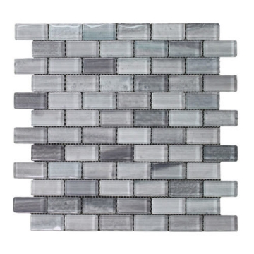 Picture of Tesoro - Gemstone 1 x 2 Staggered Mosaic Silver
