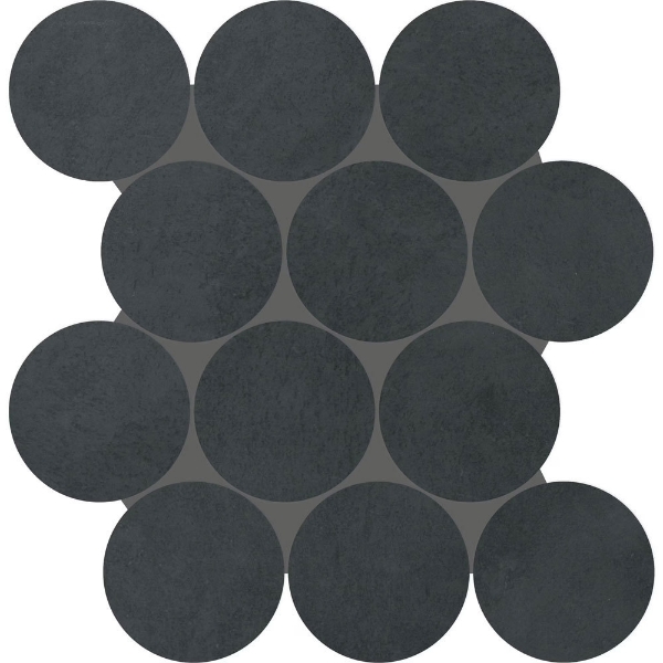 Picture of Daltile - Indoterra Circle Mosaic Volcanic Ash
