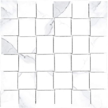 Picture of Tesoro - Lucca Basketweave Mosaic Statuario Polished