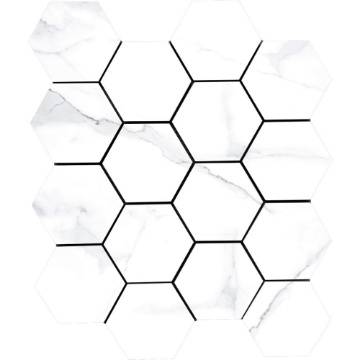 Picture of Tesoro - Lucca Hexagon Mosaic Statuario Matte