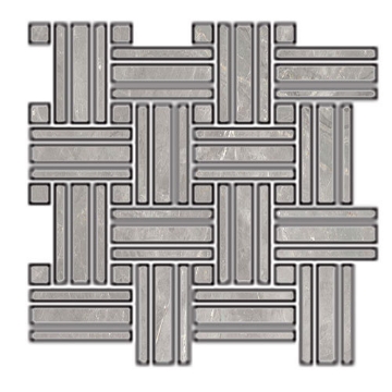 Picture of Tesoro - La Dolce Vita Mosaic Basketweave Brigitte Grigio