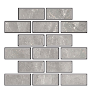 Picture of Tesoro - La Dolce Vita Mosaic Brick Chisel Brigitte Grigio