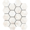 Picture of Tesoro - Mother of Pearl Hexagon Mosaic Ivory Matte