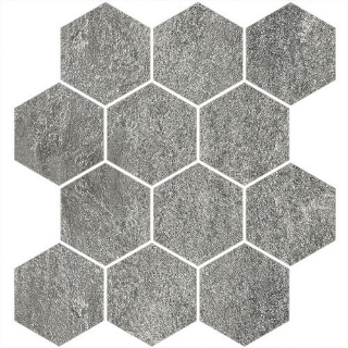 Picture of Tesoro - Titanium Hexagon Mosaic Carbon Grey