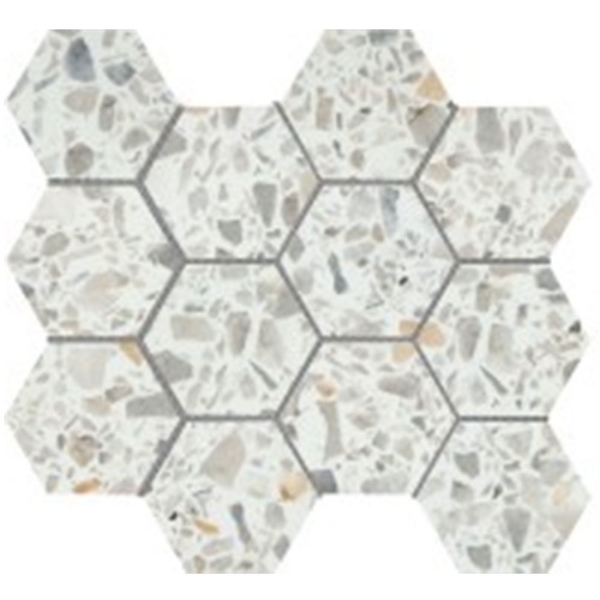 Picture of Emser Tile - Fragmento Hex Mosaic White Large Speckle