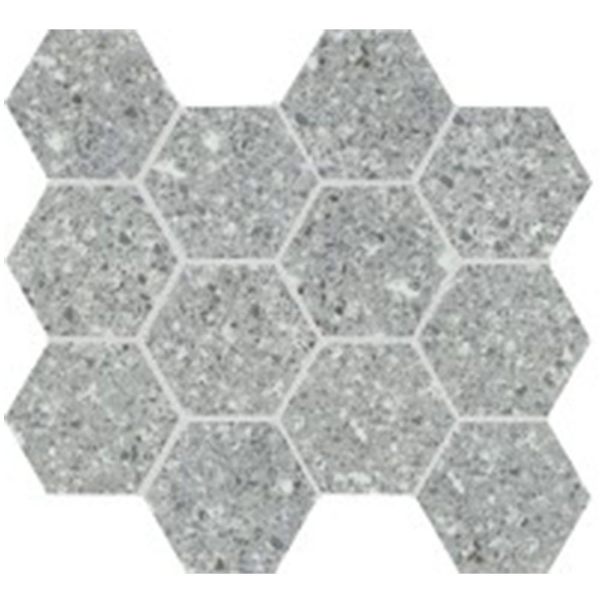 Picture of Emser Tile - Fragmento Hex Mosaic Silver Small Speckle