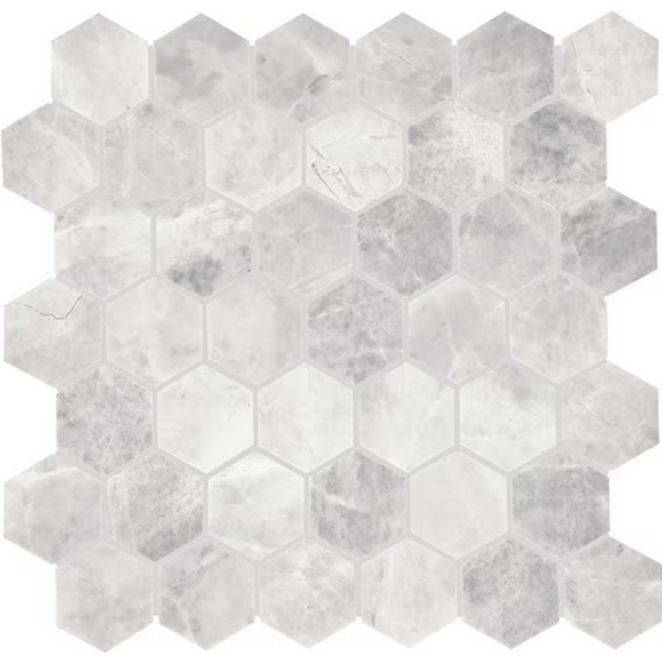 Picture of Daltile - Eclessia Hexagon Mosaic Cristallo