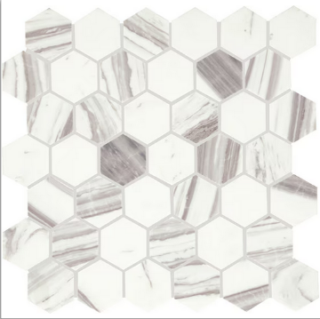 Picture of Daltile - Eclessia Hexagon Mosaic Volakas