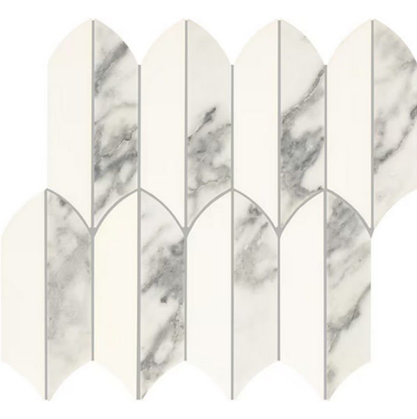 Picture of Daltile - Eclessia Feather Mosaic Arabescato Argento Blend