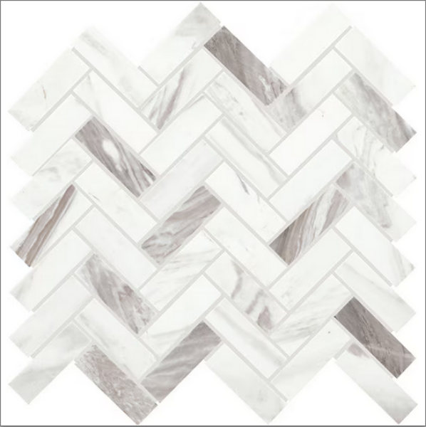 Picture of Daltile - Eclessia Herringbone Mosaic Volakas