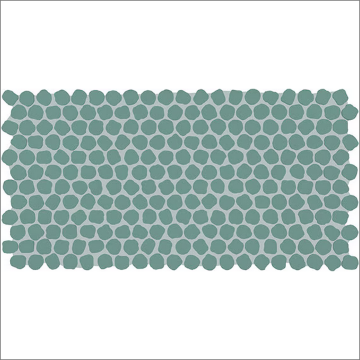 Picture of Daltile - Keystones Organic Penny Rounds Aegean