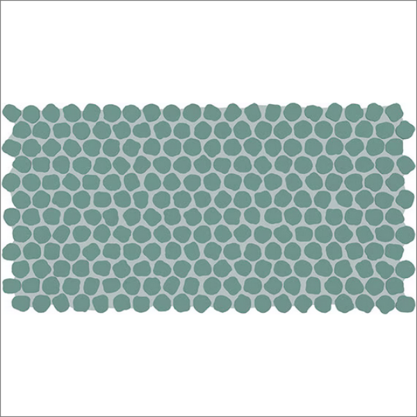 Picture of Daltile - Keystones Organic Penny Rounds Aegean