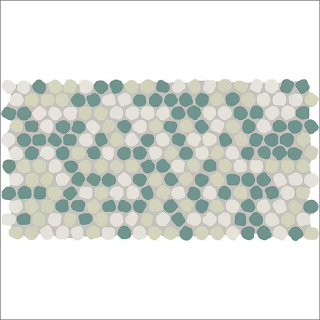 Picture of Daltile - Keystones Organic Penny Rounds Spring Blend