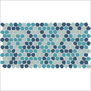 Picture of Daltile - Keystones Organic Penny Rounds Naval Blend