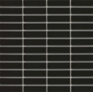 Picture of Emser Tile - Catch Mosaic 1 x 3 Stack Black
