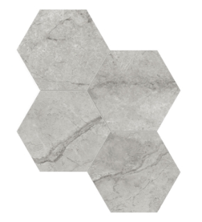 Picture of Tesoro - La Marca 6 Hex Mosaic Polished Paradiso Argento