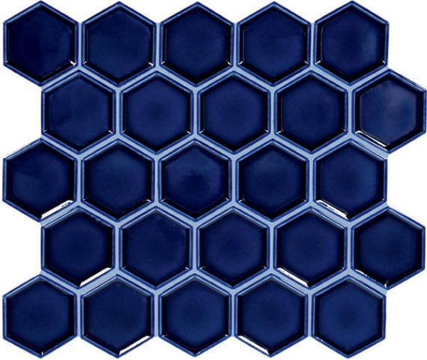 Picture of Daltile - Artefino Jewel Framed Hexagon Sapphire