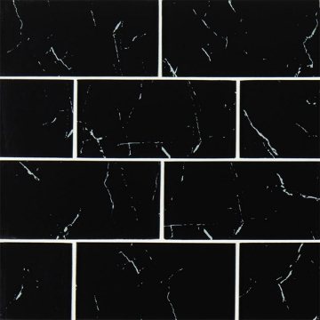 Picture of MS International - Glass 3 x 6 Nero Marquina