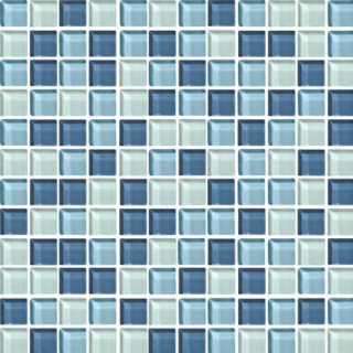 Picture of Daltile - Color Wave Classic Blends Mosaic 1 x 1 Winter Blues