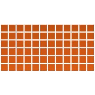 Picture of Daltile - Color Wheel Mosaic Orange Burst