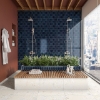 Picture of Daltile - Luminique Picket Mosaic Navy