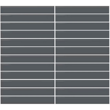 Picture of Daltile - Color Wheel Mosaic Straight Joint 1 x 6 Matte Chalkboard