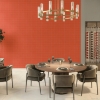 Picture of Daltile - Color Wheel Mosaic Straight Joint 1 x 6 Orange Burst