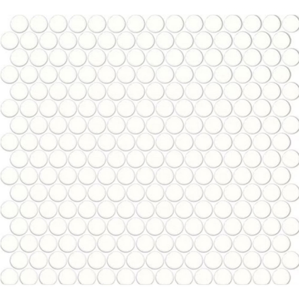 Picture of Daltile - Color Wheel Mosaic Penny Round Arctic White