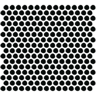 Picture of Daltile - Color Wheel Mosaic Penny Round Black