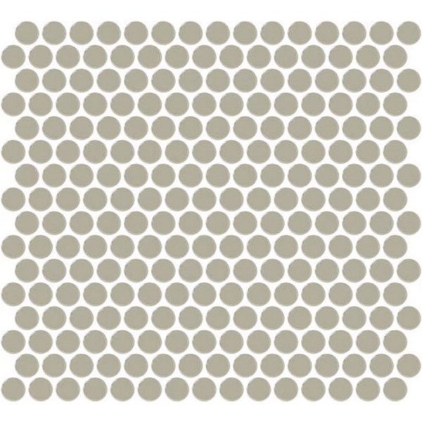 Picture of Daltile - Color Wheel Mosaic Penny Round Matte Architectural Gray