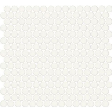 Picture of Daltile - Color Wheel Mosaic Penny Round Matte Arctic White