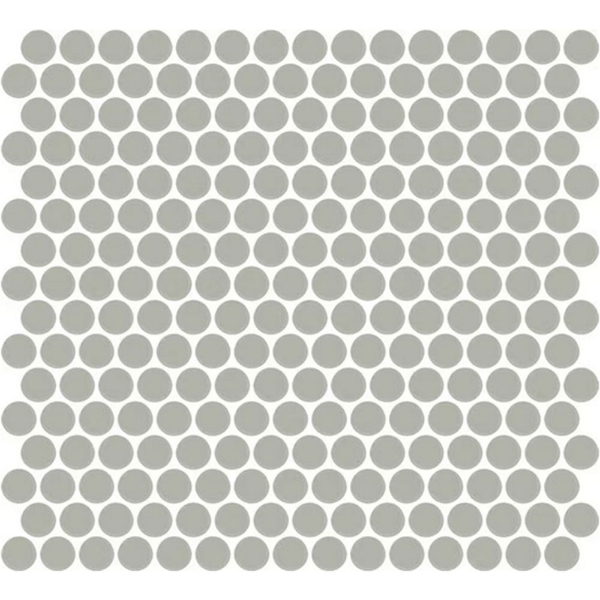 Picture of Daltile - Color Wheel Mosaic Penny Round Matte Desert Gray