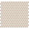 Picture of Daltile - Color Wheel Mosaic Penny Round Matte Urban Putty