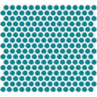 Picture of Daltile - Color Wheel Mosaic Penny Round Ocean Blue