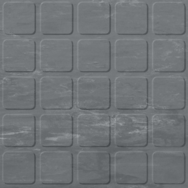 Picture of Roppe - Raised Design Marbleized Raised Square Dark Gray