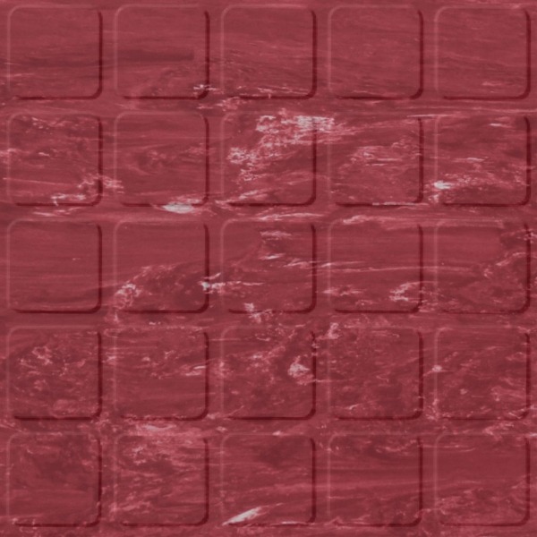 Picture of Roppe - Raised Design Marbleized Raised Square Red