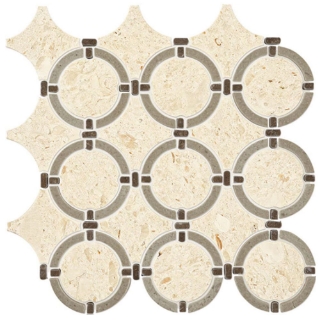 Picture of Daltile - Raine Linked Ring Cumulus Grey Blend