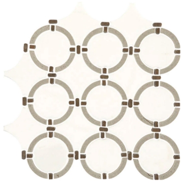 Picture of Daltile - Raine Linked Ring Stratus White Blend