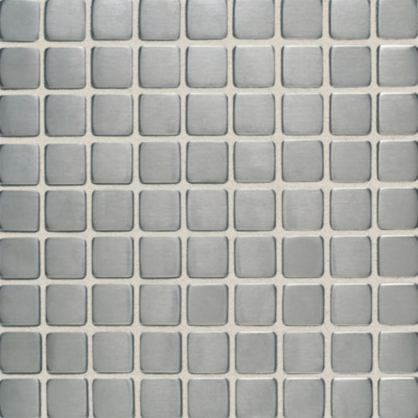 Picture of Daltile - Metallica Mosaics 1x1 Mosaic Brushed Stainless Steel