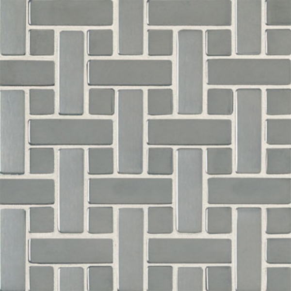 Picture of Daltile - Metallica Mosaics Random Mosaic Brushed Stainless Steel