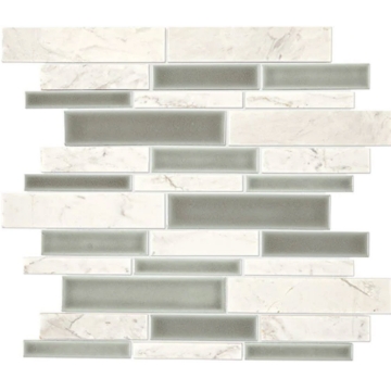 Picture of Daltile - Raine Random Linear Stratus White Blend