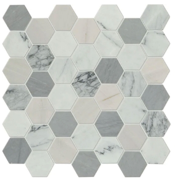 Picture of Daltile - Raine Hexagon Cirrus Storm