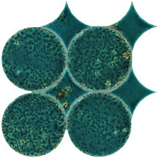 Picture of Daltile - Fyre Circle Set Emerald Green