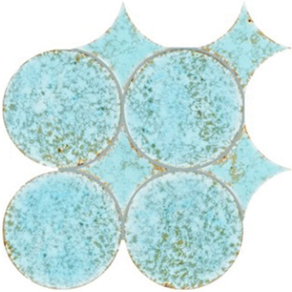 Picture of Daltile - Fyre Circle Set Heavenly Blue