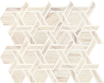 Picture of Daltile - Fonte Rotating Hexagon Pier White Blend